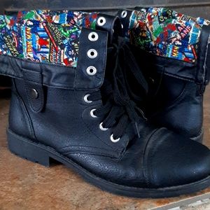 Marvel black boots